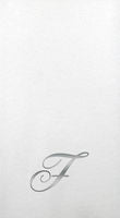 Luxury Initial Guest Towel/Napkin in Silver