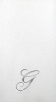 Luxury Initial Guest Towel/Napkin in Silver
