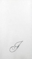 Luxury Initial Guest Towel/Napkin in Silver
