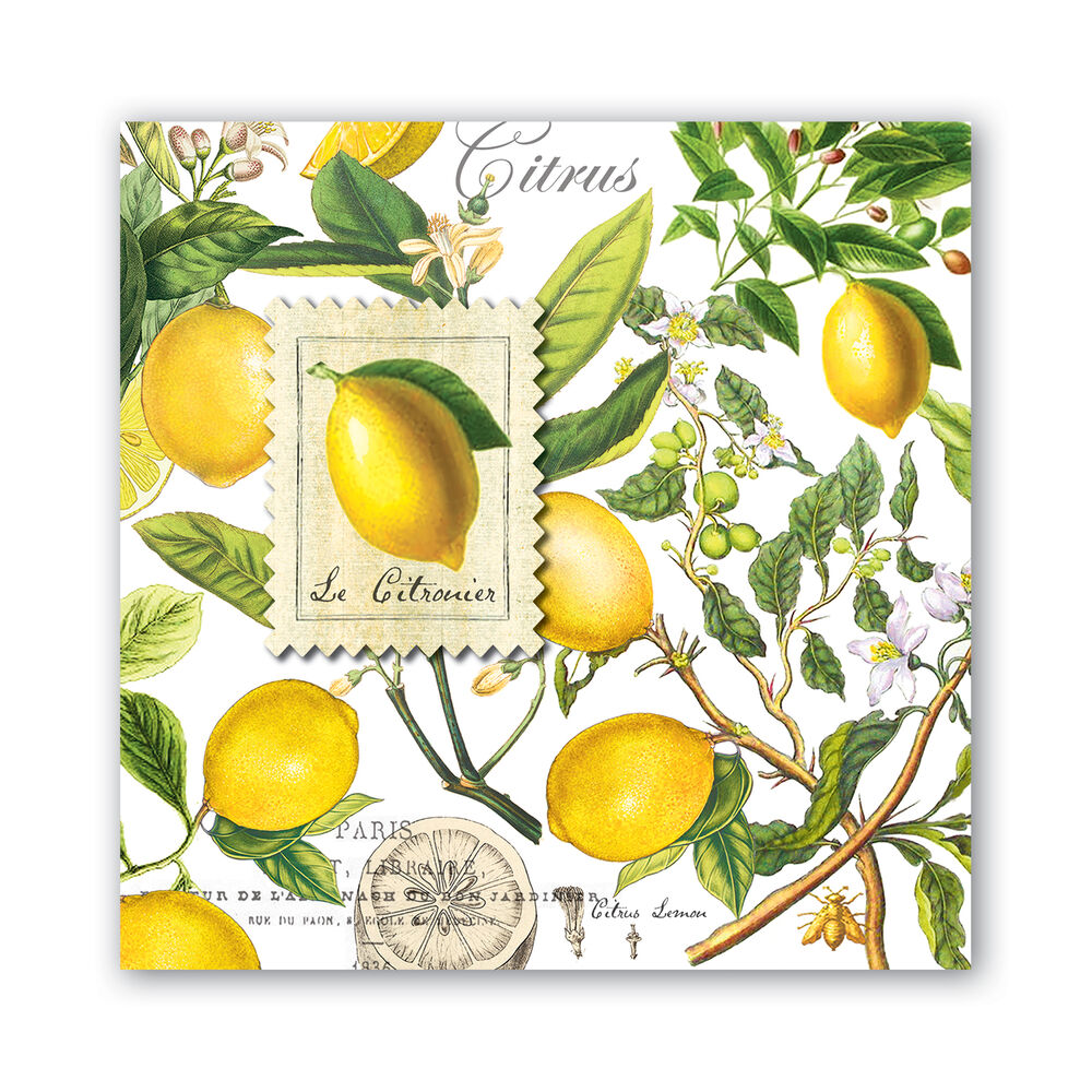 Wild Lemon Cocktail Napkins