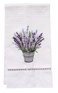 Lavender Basket Guest Towel