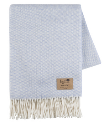 Light Blue Juno Cashmere Throw