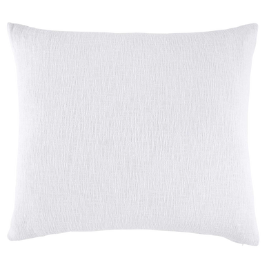 Woven White King Decorative Pillow