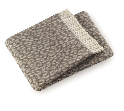 Leopard Throw Cream/ Taupe