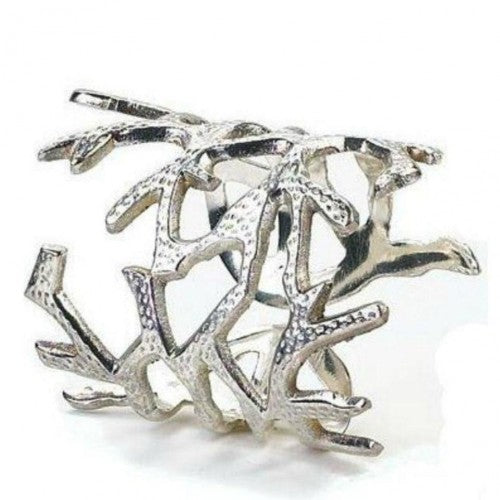 Coral Silver Napkin Rings/4