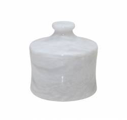 Pearl White Marble Cannister