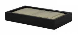 Jet Black Marble Guest Towel Tray
