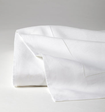 Classico White Linen Flat Sheet